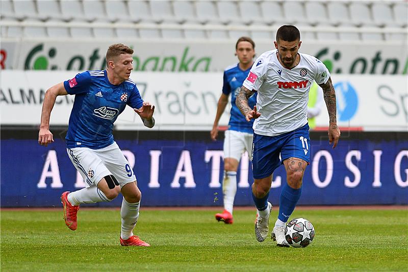 Zaostala utakmica 22. kola Prve HNL Hajduk - Dinamo                            