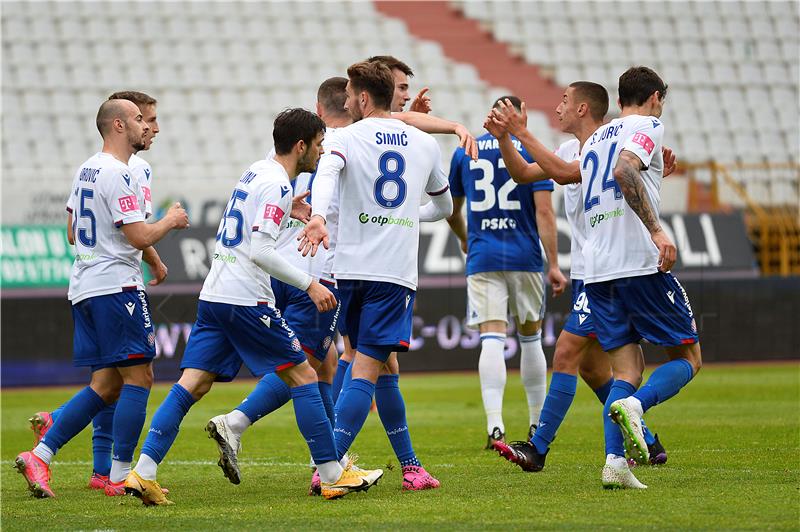 Zaostala utakmica 22. kola Prve HNL Hajduk - Dinamo                            