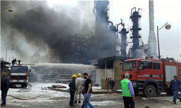 SYRIA OIL REFINERY FIRE