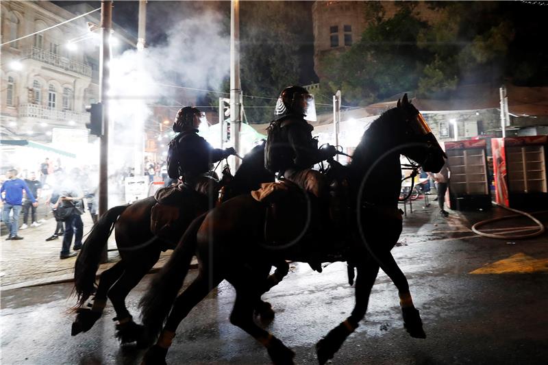 MIDEAST ISRAEL PALESTINIANS JERUSALEM PROTEST