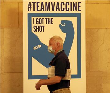 USA NEW YORK POP UP VACCINATION SITE