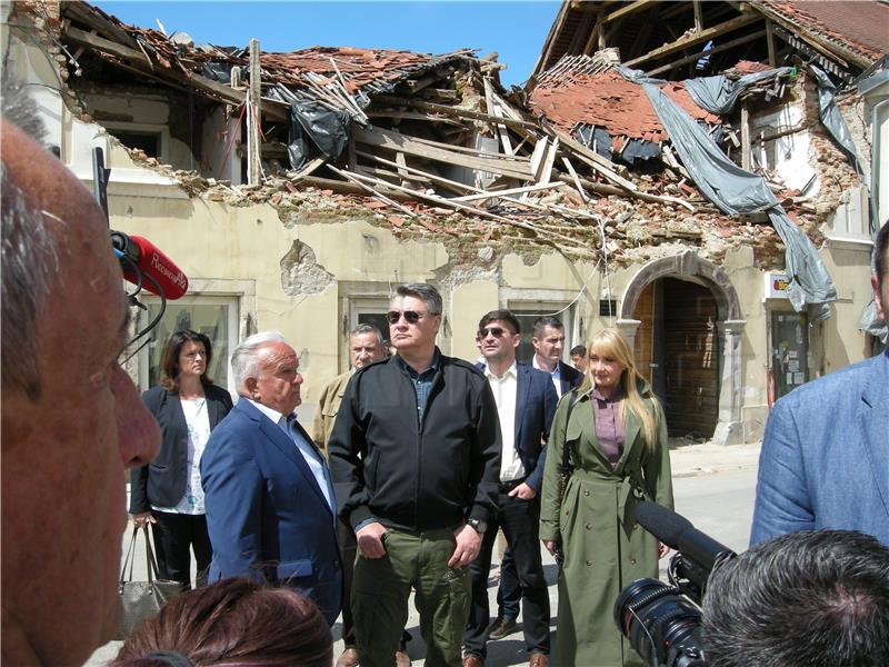 Milanović: People in quake-hit areas have no living, working conditions