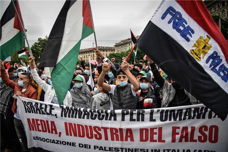 ITALY PALESTINA SUPPORT RALLY