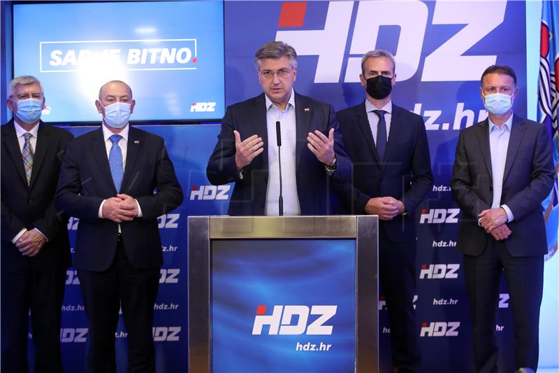 Plenković se obratio nakon objave nepotpunih rezultata izbora