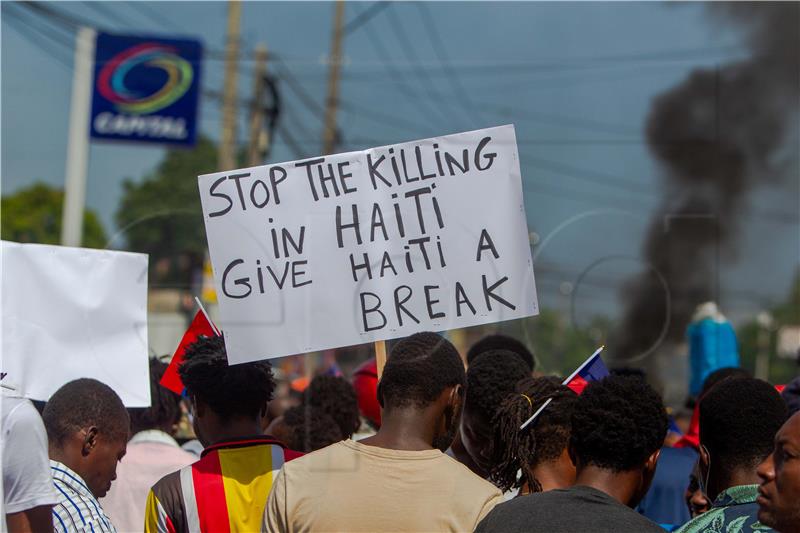 HAITI CRISIS PROTEST