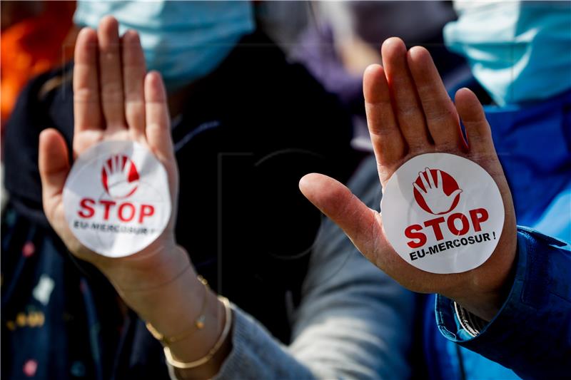 BELGIUM EU MERCOSUR FREE TRADE AGREEMENT PROTEST