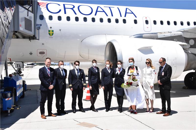 Zrakoplov Croatia Airlinesa iz Frankfurta sletio u Zračnu luku Dubrovnik