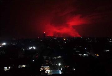 DR CONGO VOLCANO ERUPTION