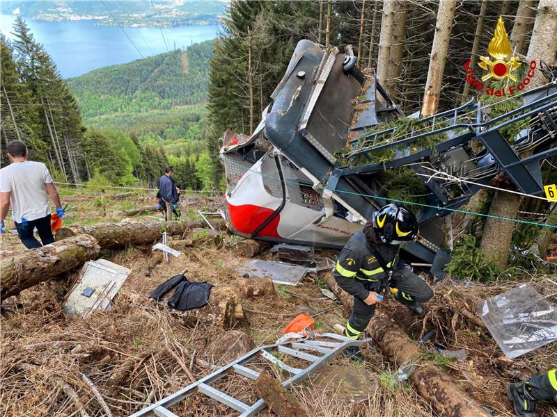 ITALY CABLE CAR ACCIDENT LAKE MAGGIORE