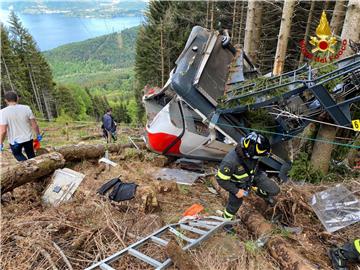 ITALY CABLE CAR ACCIDENT LAKE MAGGIORE