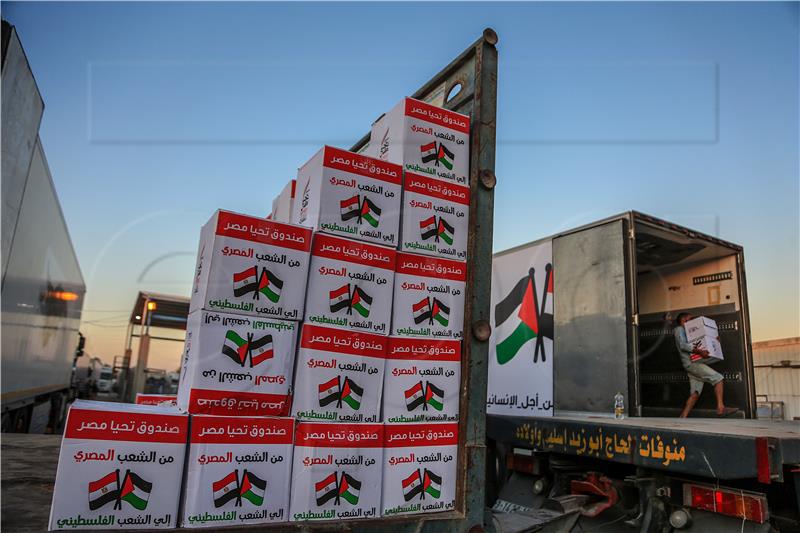 MIDEAST ISRAEL PALESTINIAN EGYPTIAN AID TO GAZA