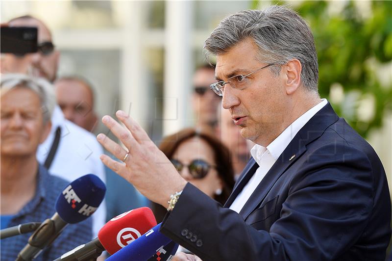 Plenković: The left kept quiet about attacks on HDZ yet is now appalled