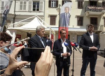 Rijeka: Konferencija za medije koalicije SDP, HSU, IDS i HSS