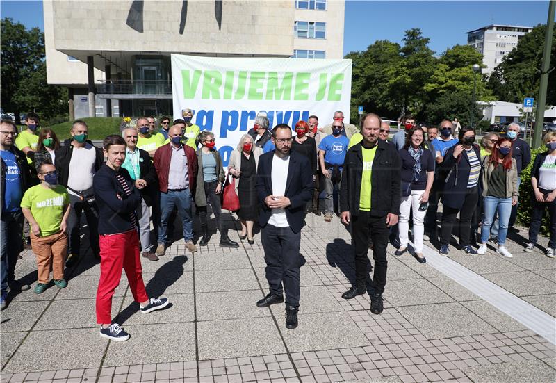 Tomislav Tomašević održao završnu konferenciju za medije