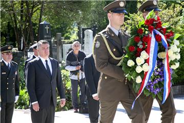 Svečano obilježavanje Dana Hrvatske vojske na groblju Mirogoj