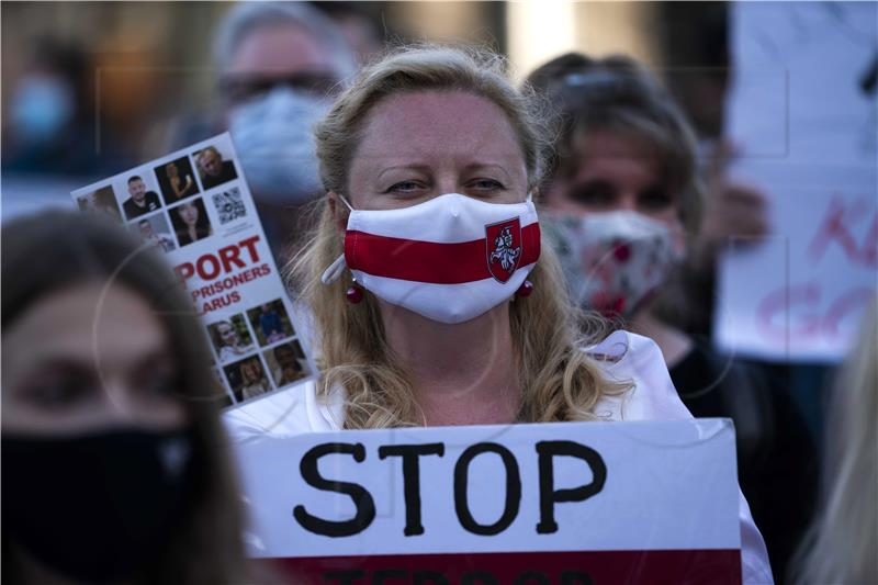 NETHERLANDS BELARUS PROTEST