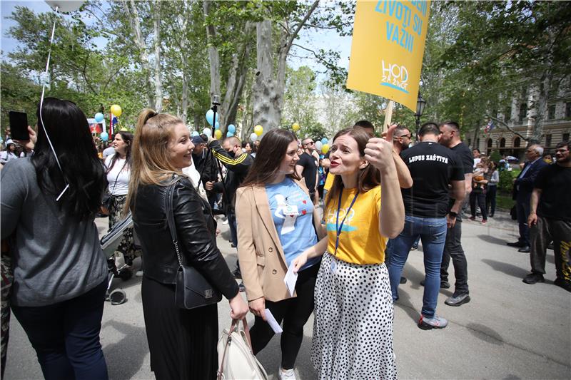 Šesti Hod za život u Zagrebu protekao mirno i dostojanstveno