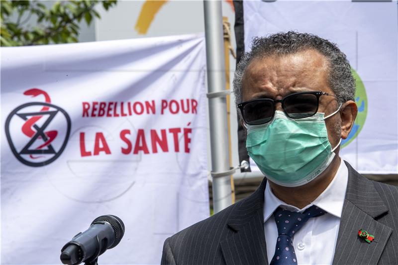 SWITZERLAND WHO DOCTORS CLIMATE CHANGE PROTEST