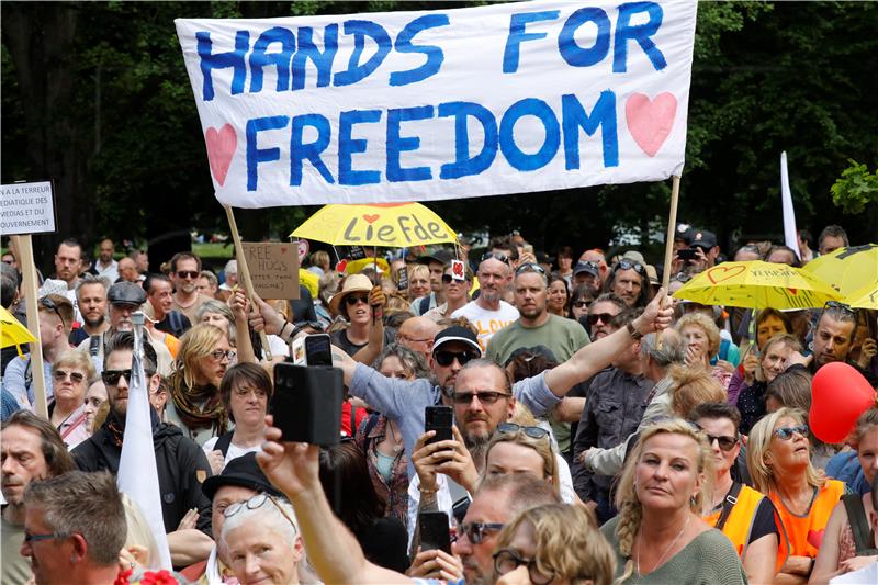 BELGIUM PROTEST PANDEMIC CORONAVIRUS COVID19