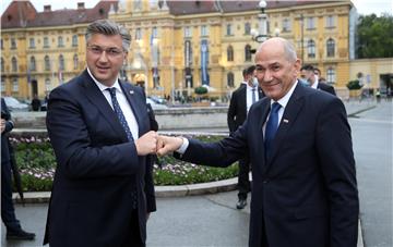 Plenković i Janša na koncertu povodom Dana državnosti