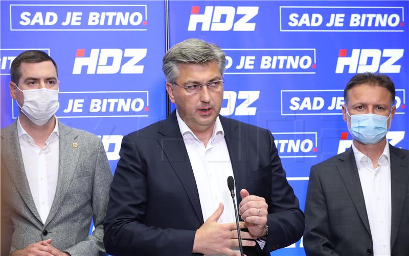 Plenković: HDZ absolute winner of local elections