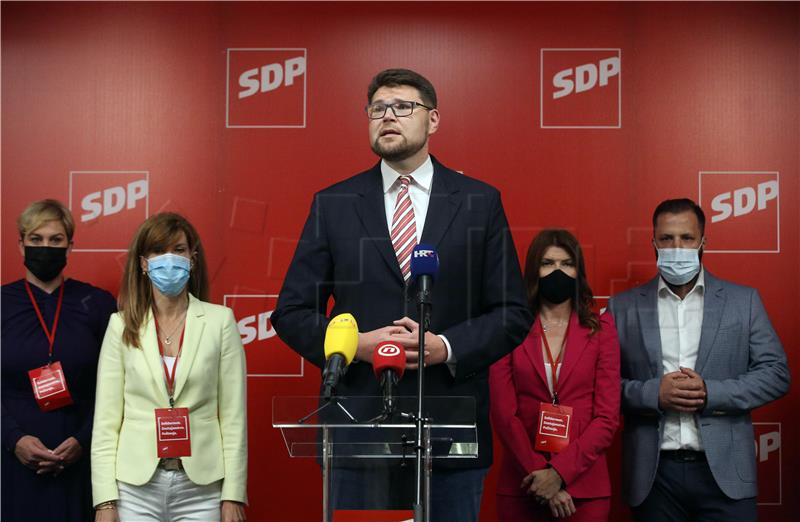 Doček rezultata lokalnih izbora u središnjici SDP-a