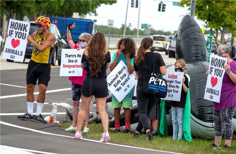 USA FLORIDA ANIMAL RIGHTS ACTIVISTS DEMONSTRATION