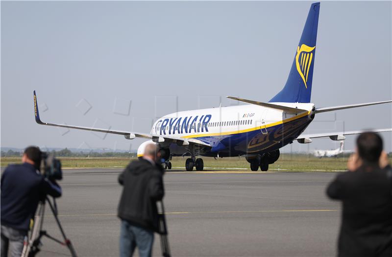 Ryanair obavio inauguracijski let prema Zagrebu