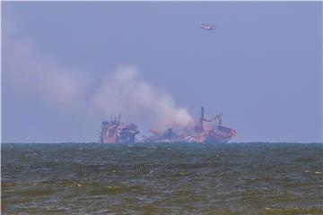 SRI LANKA TRANSPORT DISASTER SHIP FIRE