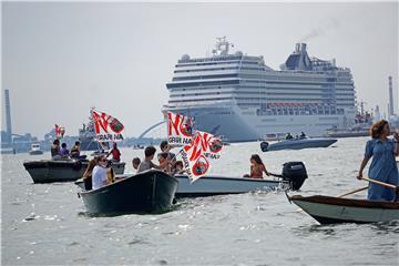 ITALY VENICE CRUISE SHIP PROTEST