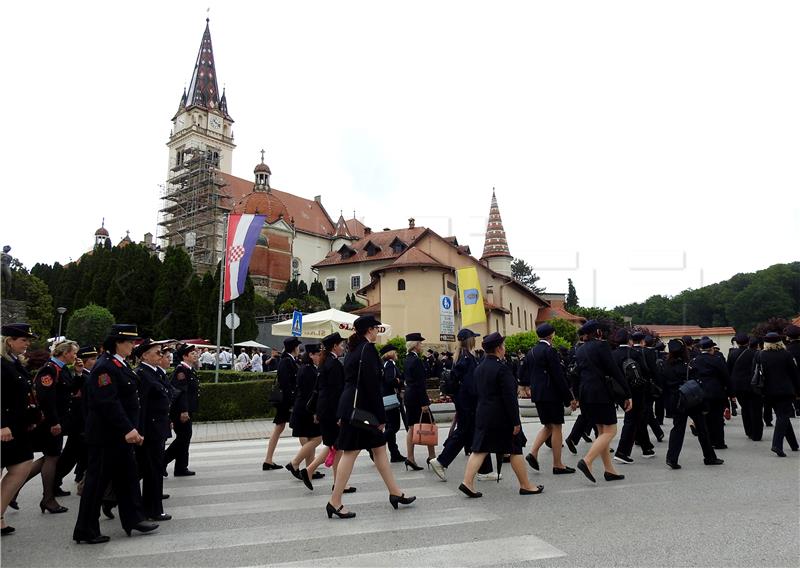 Vatrogasci sudjelovali na 22. hodočašću u Nacionalno Svetište Majke Božje Bistričke