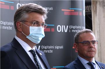 Plenković na otvorenju izložbe "Odašiljači i veze - 95 godina ..." 