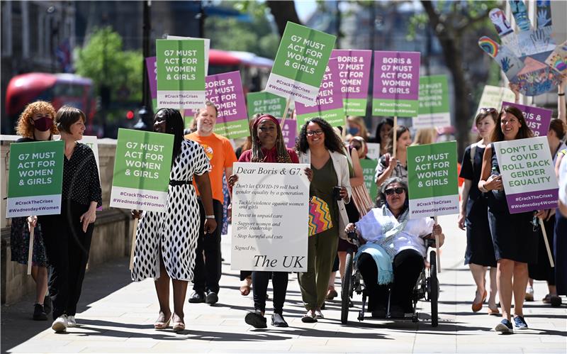 BRITAIN POLITICS G7 SUMMIT PROTEST