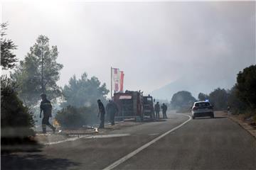 Požar na odlagalištu otpada u Malom Lošinju