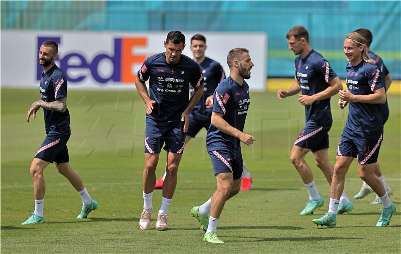 Trening Hrvatske nogometne reprezentacije u Rovinju