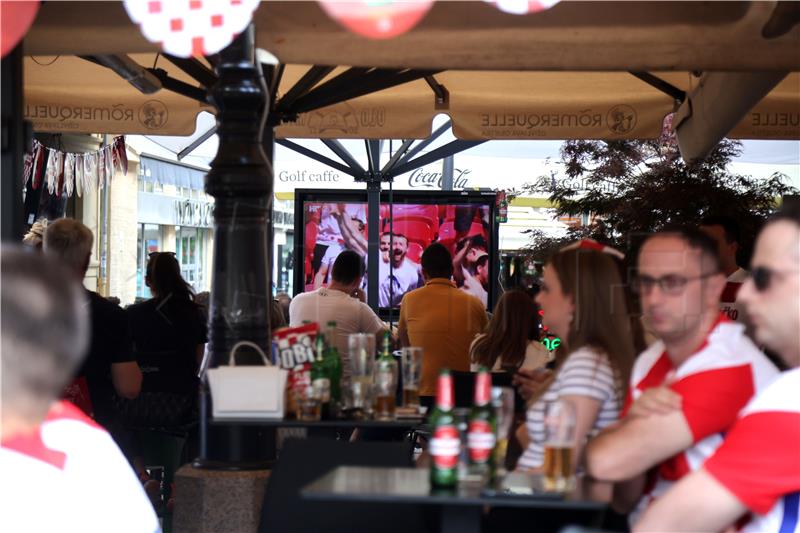 Zagreb: praćenje utakmice Engleska - Hrvatska