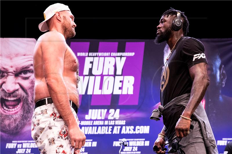 USA BOXING WILDER FURY PRESS CONFERENCE