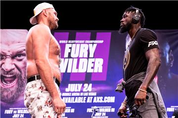 USA BOXING WILDER FURY PRESS CONFERENCE