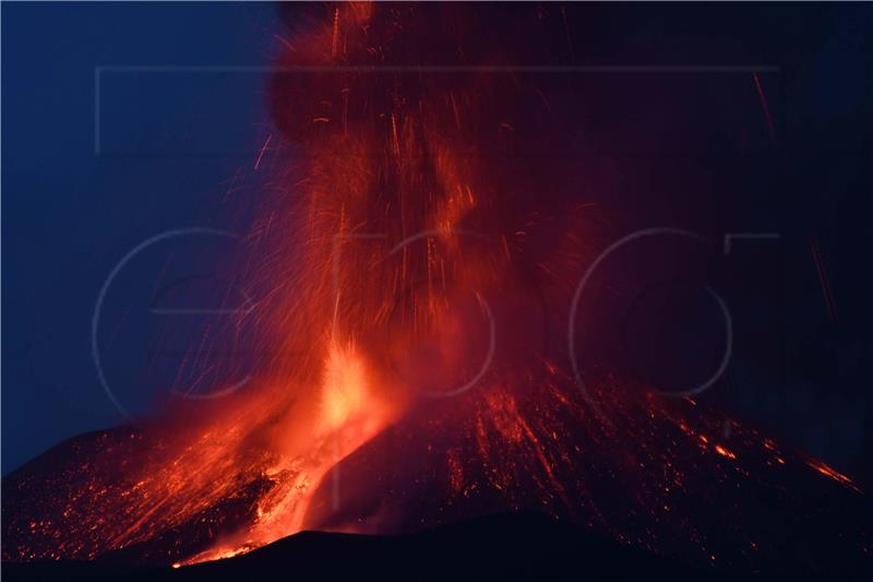 ITALY VOLCANIC ERUPTION ETNA