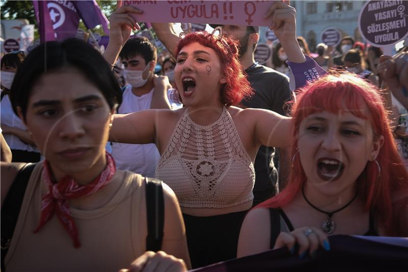 TURKEY WOMEN HUMAN RIGHTS PROTEST