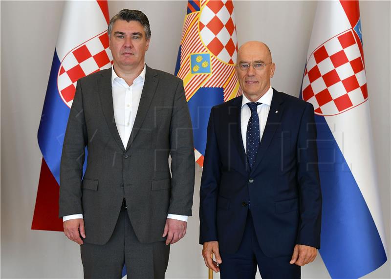 President Milanović receives head of Esimit Europa project