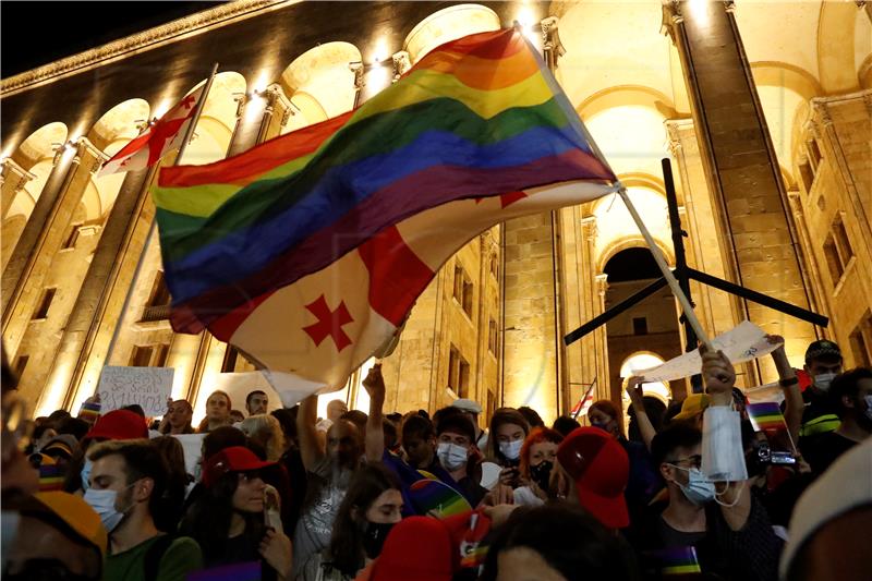 GEORGIA PROTEST HOMOPHOBIA LGBT