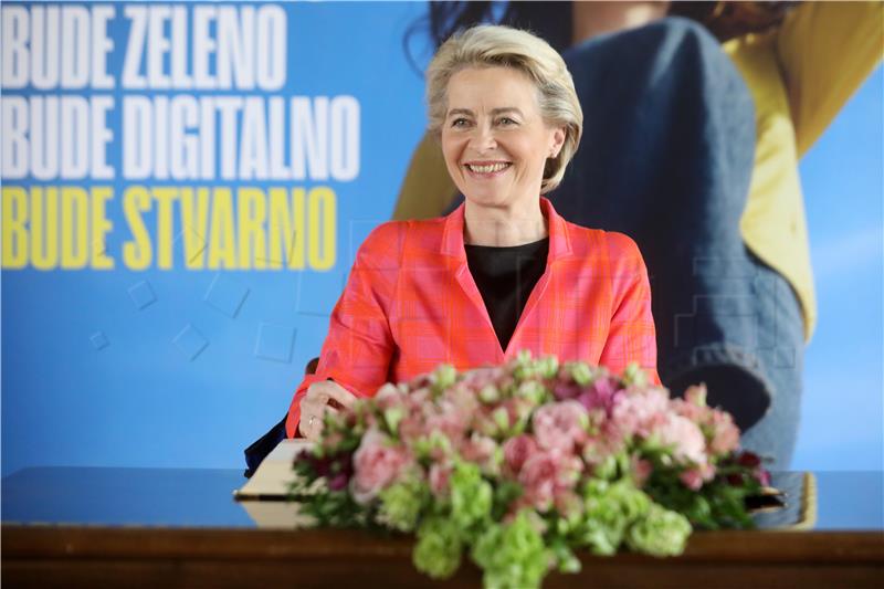 Ursula von der Leyen sudjelovala na sjednici Vlade RH