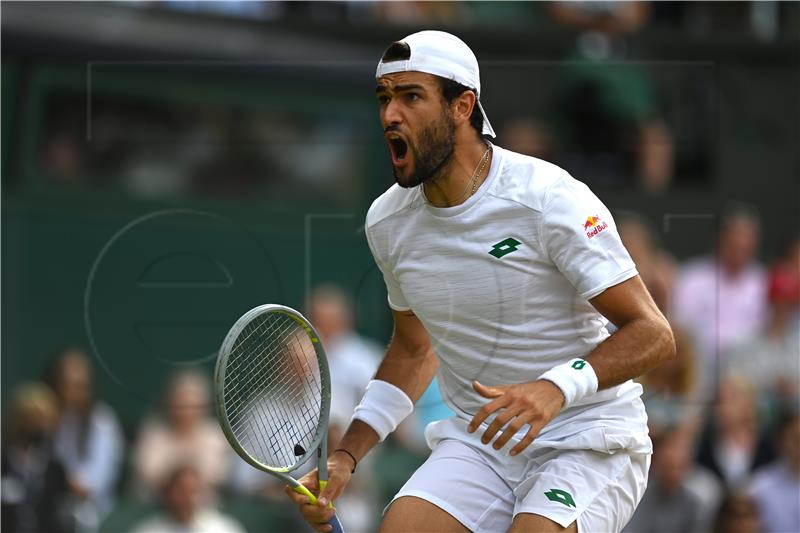 Wimbledon: Berrettini prvi talijanski finalist u povijesti