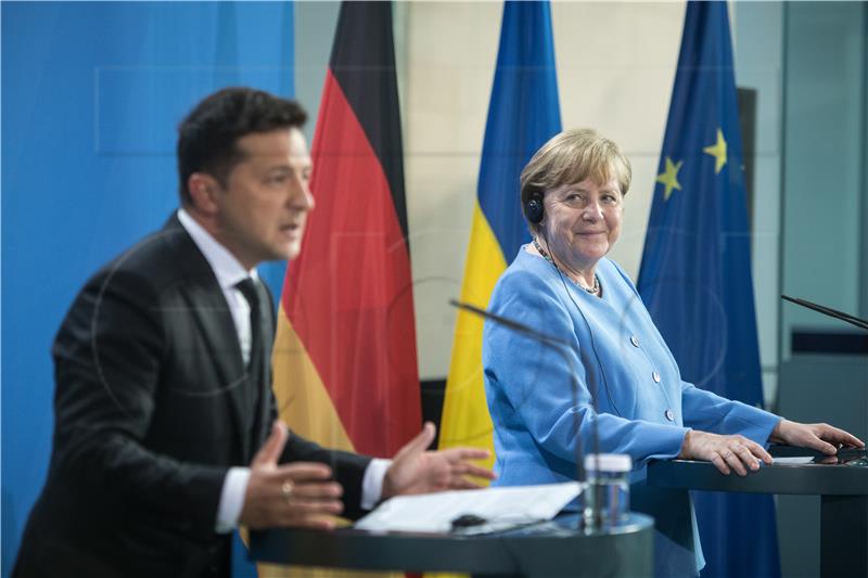 GERMANY DIPLOMACY MERKEL ZELENSKY