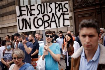 FRANCE CORONAVIRUS PANDEMIC VACCINATION PROTEST