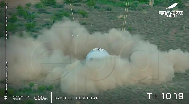 USA BLUE ORIGIN LAUNCH