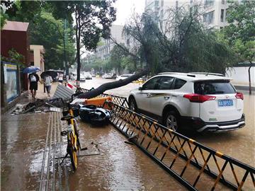 CHINA HENAN ZHENGZHOU RAINSTORM FLOODING