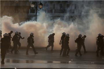 GREECE ANTI VACCINE PROTEST