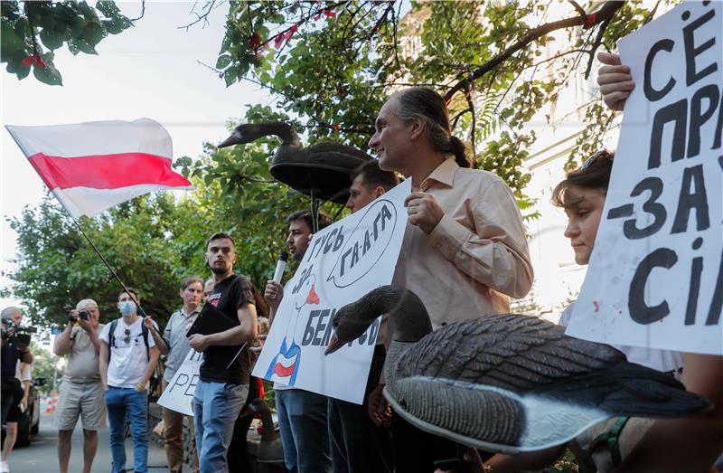 UKRAINE BELARUS ANTI LUKASHENKO PROTEST